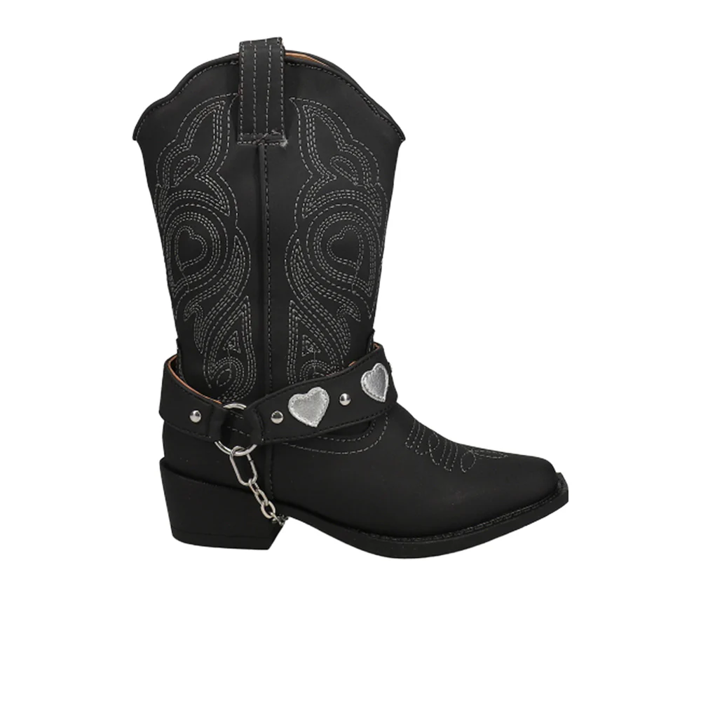 Dale Heart Snip Toe Cowboy Boots (Little Kid-Big Kid)