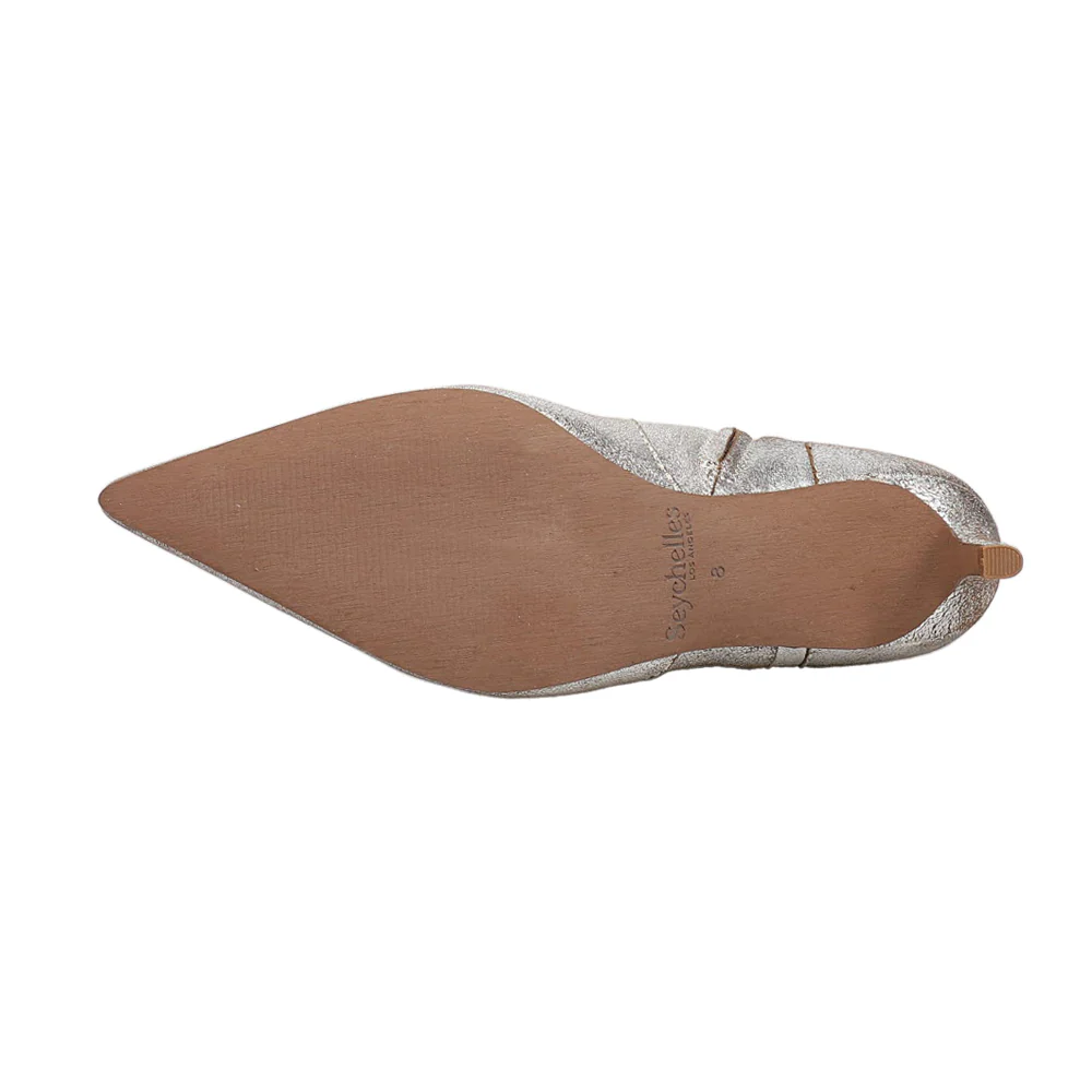 Dallas Metallic Pointed Toe Zippered Booties - Image 5