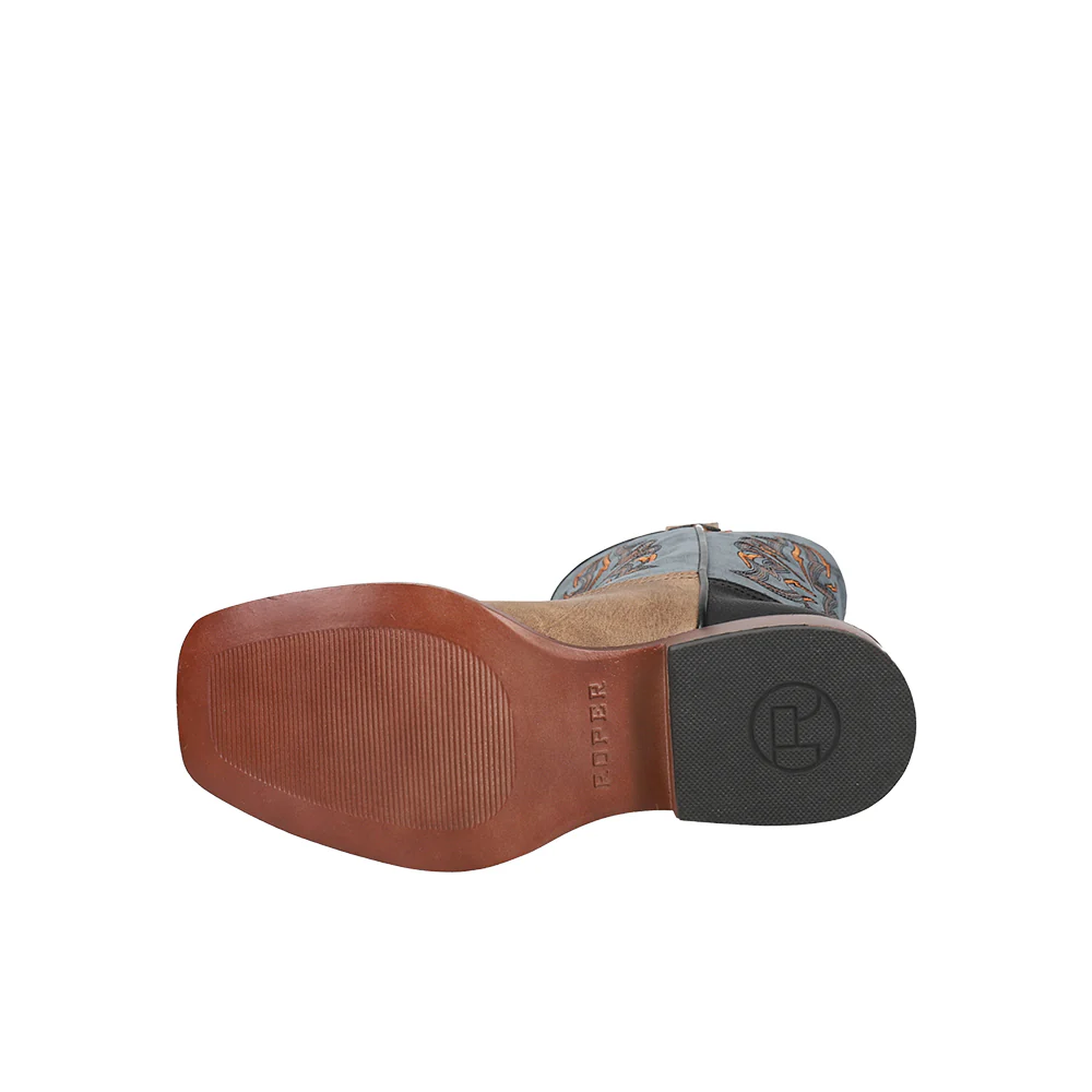 Dalton Square Toe Cowboy Shoes (Big Kid) - Image 5