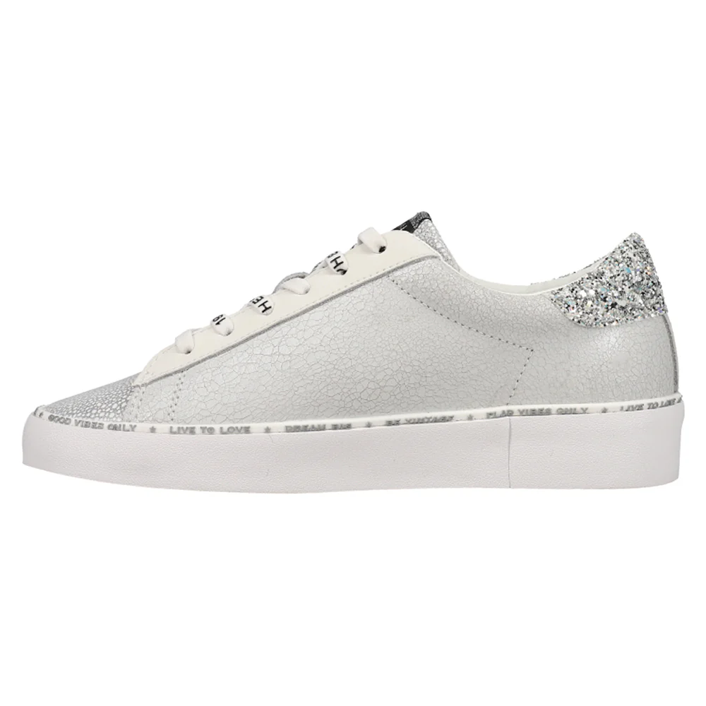 Dalya Glitter Wedge Lace Up Sneakers - Image 3