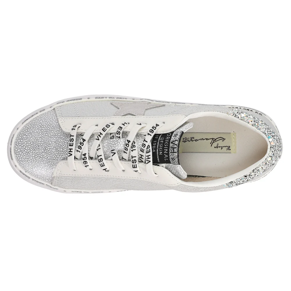 Dalya Glitter Wedge Lace Up Sneakers - Image 4