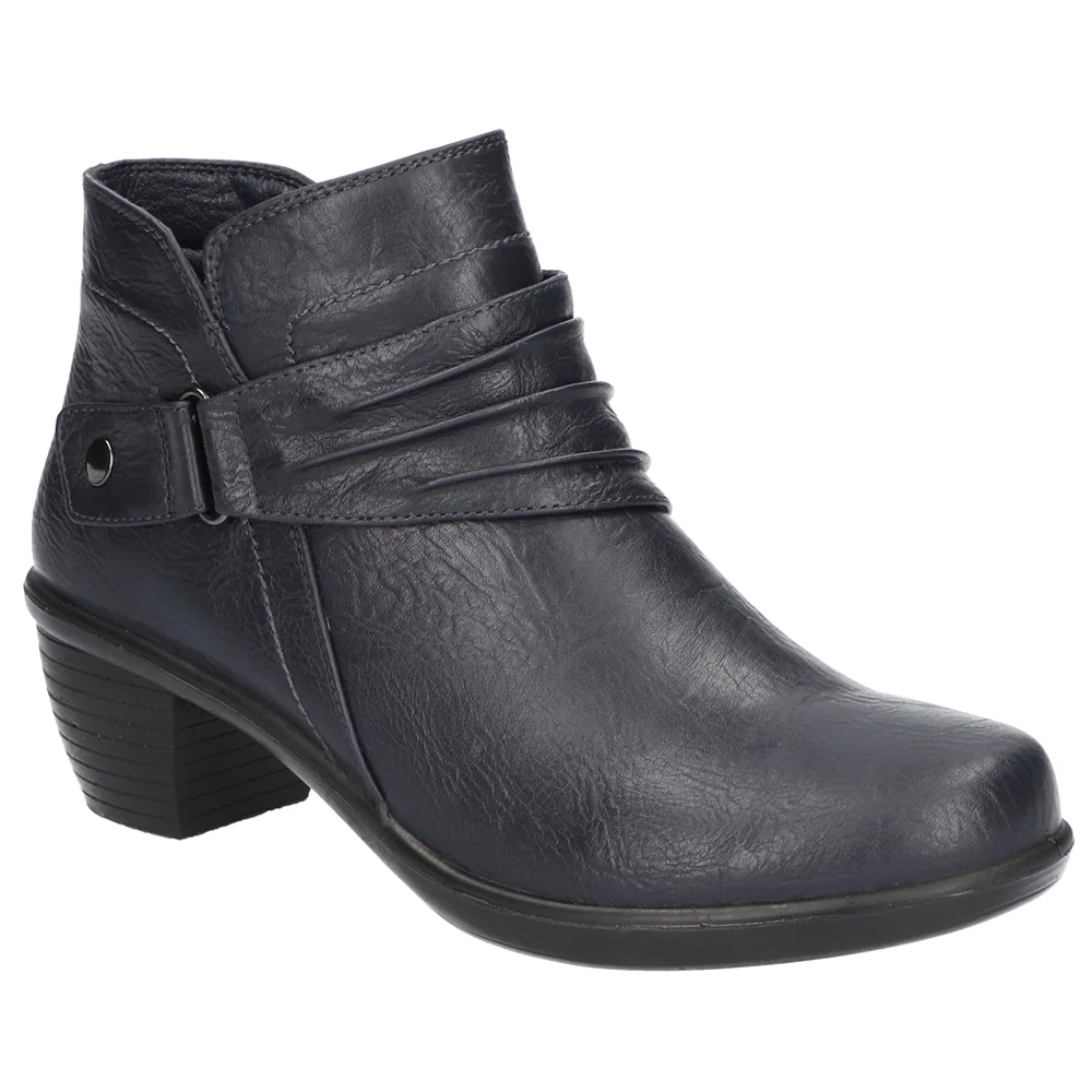Damita Round Toe Zippered Booties - Image 2