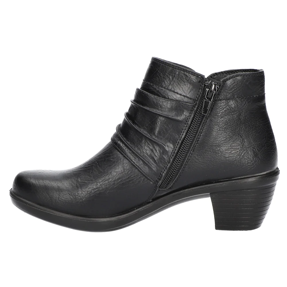 Damita Round Toe Zippered Booties - Image 3