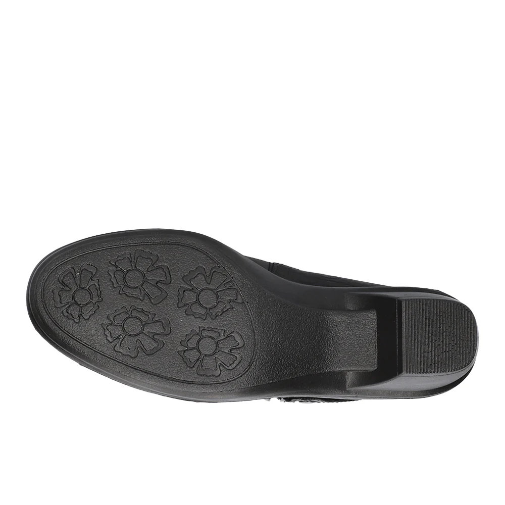 Darcy Croc Print Studded Round Toe Zippered Booties - Image 5