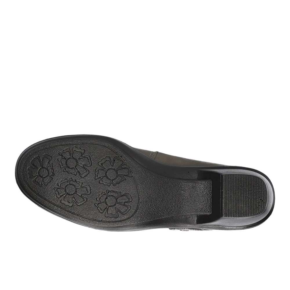 Darcy Croc Print Studded Round Toe Zippered Booties - Image 5