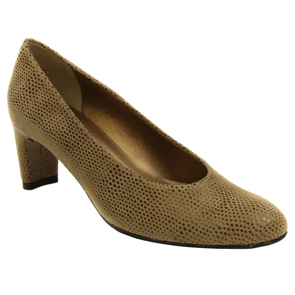 Dayle Round Toe Block Heel Pumps - Image 2