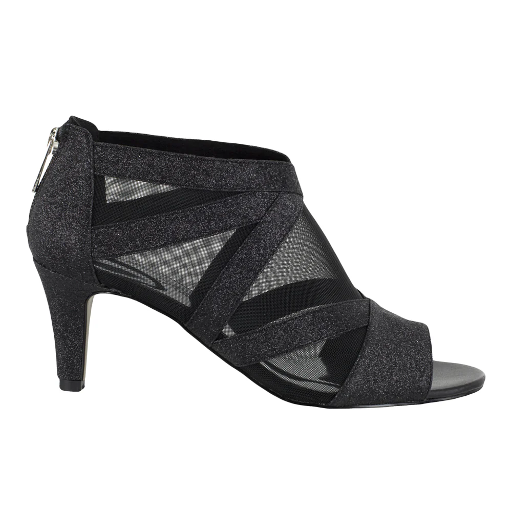 Dazzle Glitter Peep Toe Evening Pumps