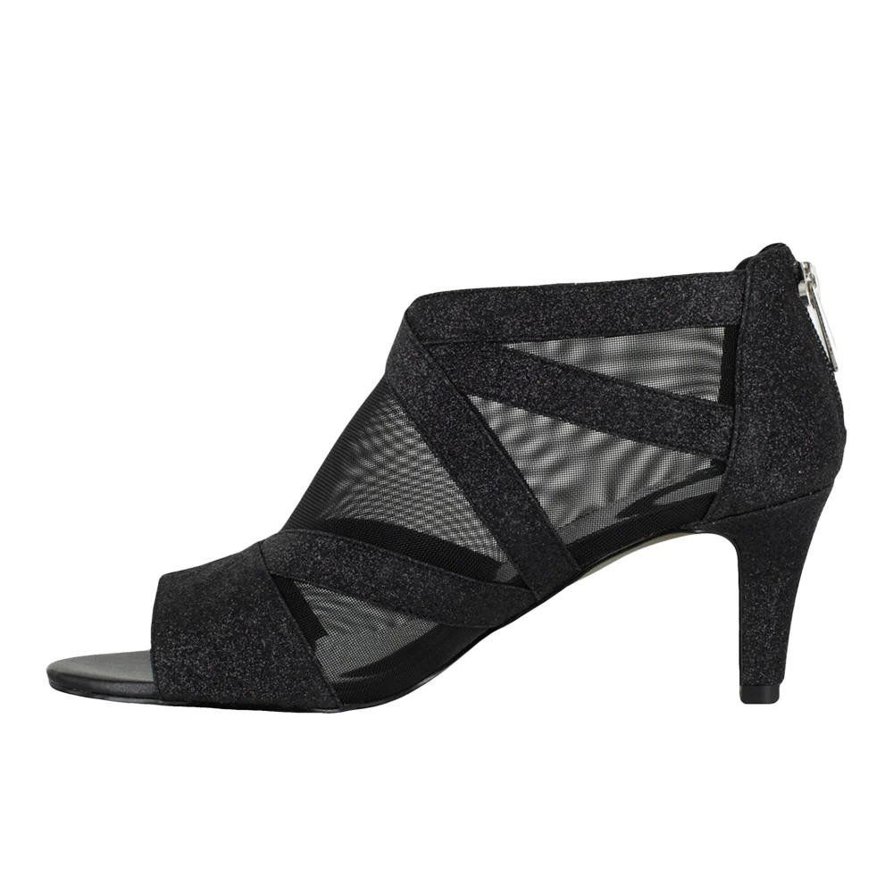 Dazzle Glitter Peep Toe Evening Pumps - Image 4