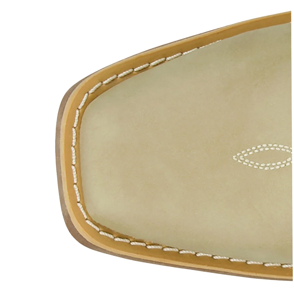 Dee 7 Inch Embroidered Square Toe Pull On Cowboy Boots - Image 4