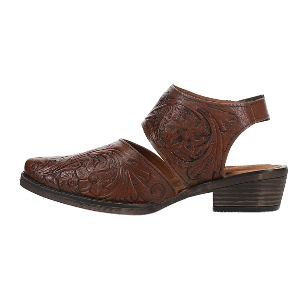 Dianna Tooled Snip Toe Mule Booties - Image 3