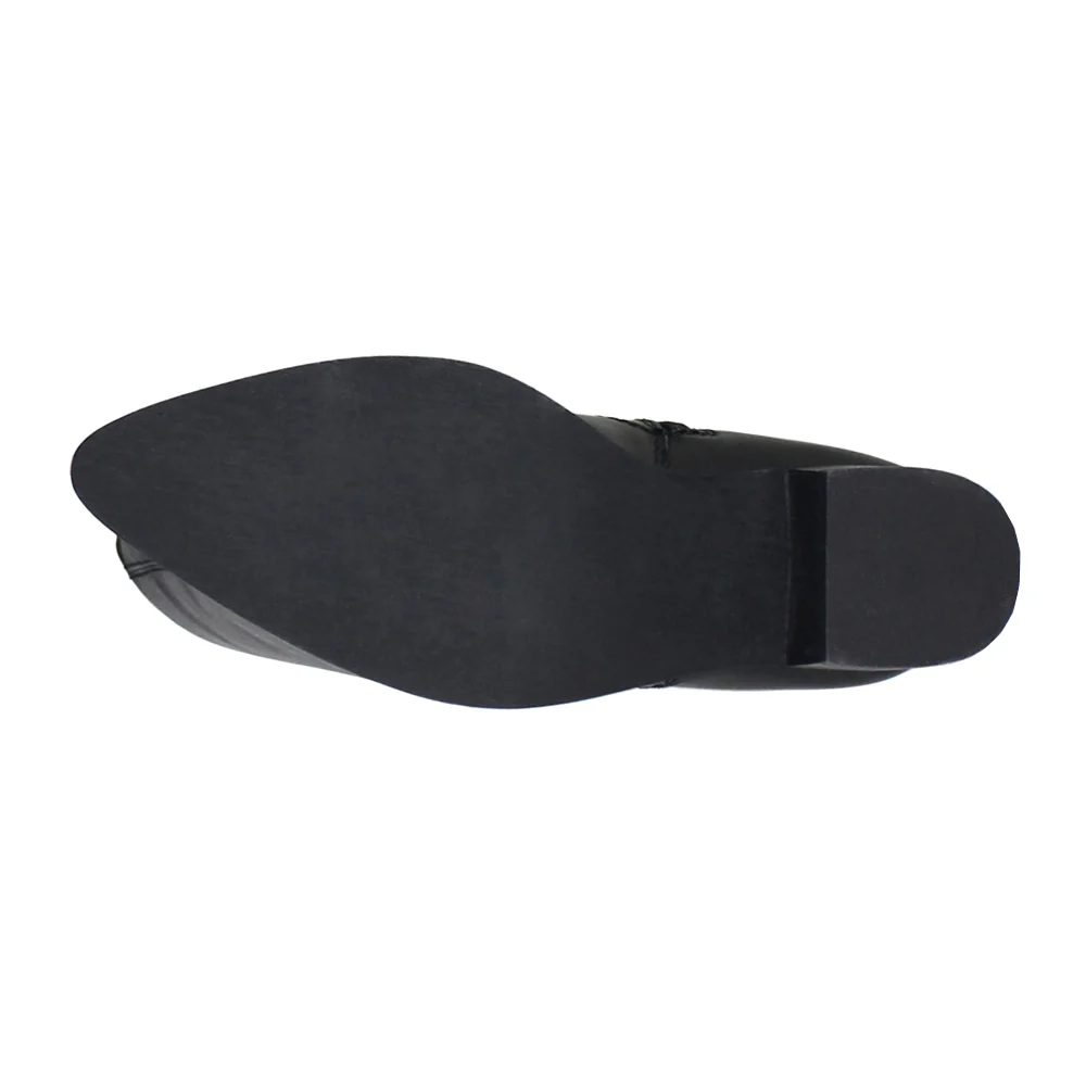 Dig Ital Pointed Toe Zippered Boots - Image 5
