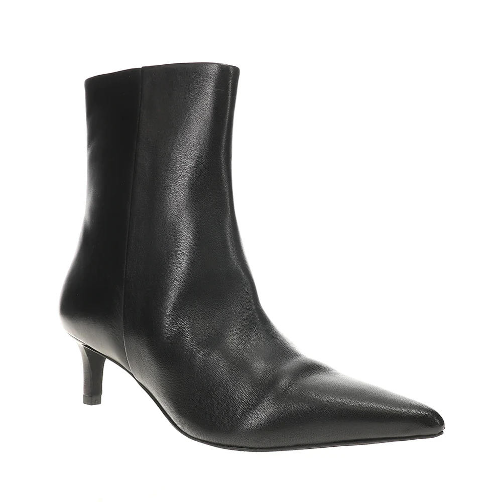 Dinner Date Pointed Toe Zippered Booties - Image 2