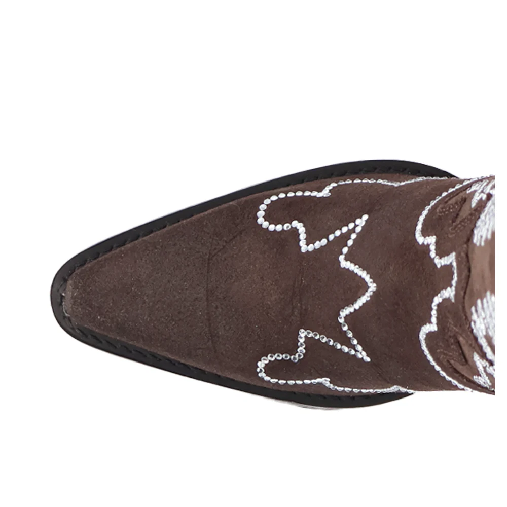 Double Take Suede Leather Boots - Image 4