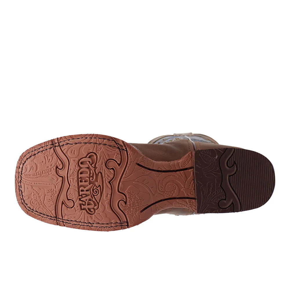 Dragonfly Square Toe Pull On Cowboy Boots - Image 5