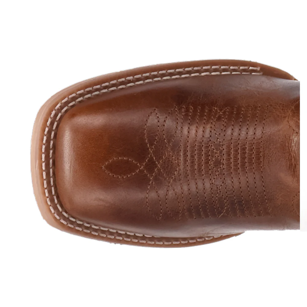 Dream Weaver Embroidered Square Toe Pull On Cowboy Boots - Image 4