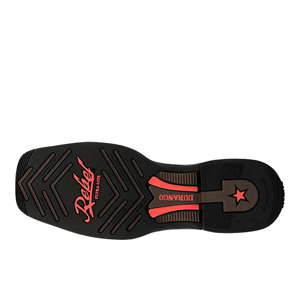 Durango Rebel Ultra-Lite Embroidered Square Toe Cowboy Boots - Image 5