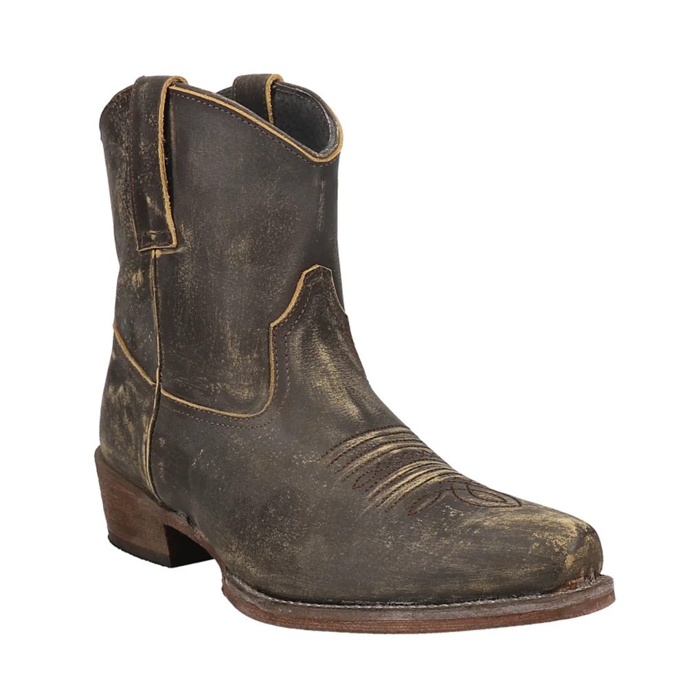 Dusty Distressed Snip Toe Cowboy Booties - Image 2
