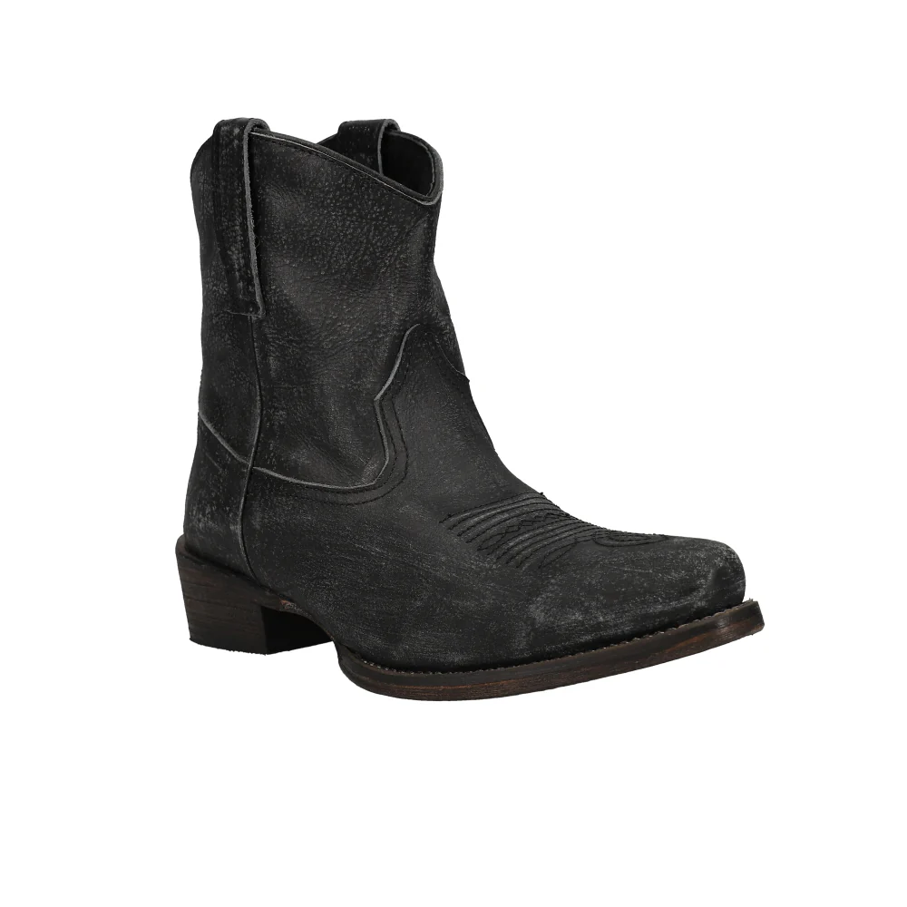 Dusty Distressed Snip Toe Cowboy Booties - Image 2