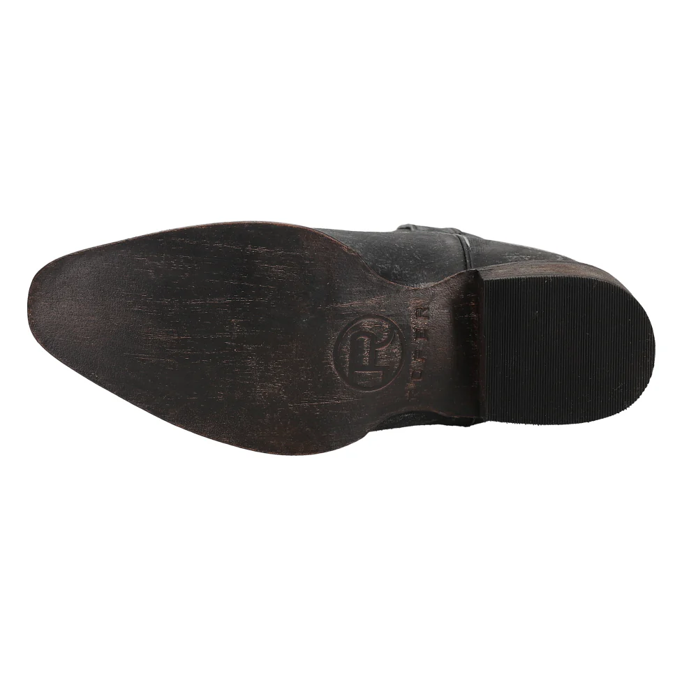 Dusty Distressed Snip Toe Cowboy Booties - Image 5