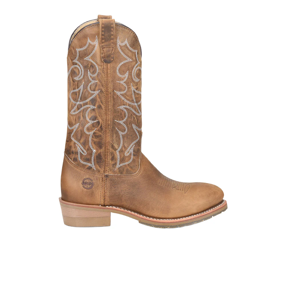 Dylan 12 Inch Embroidered Slip Resistant Steel Toe Work Boots