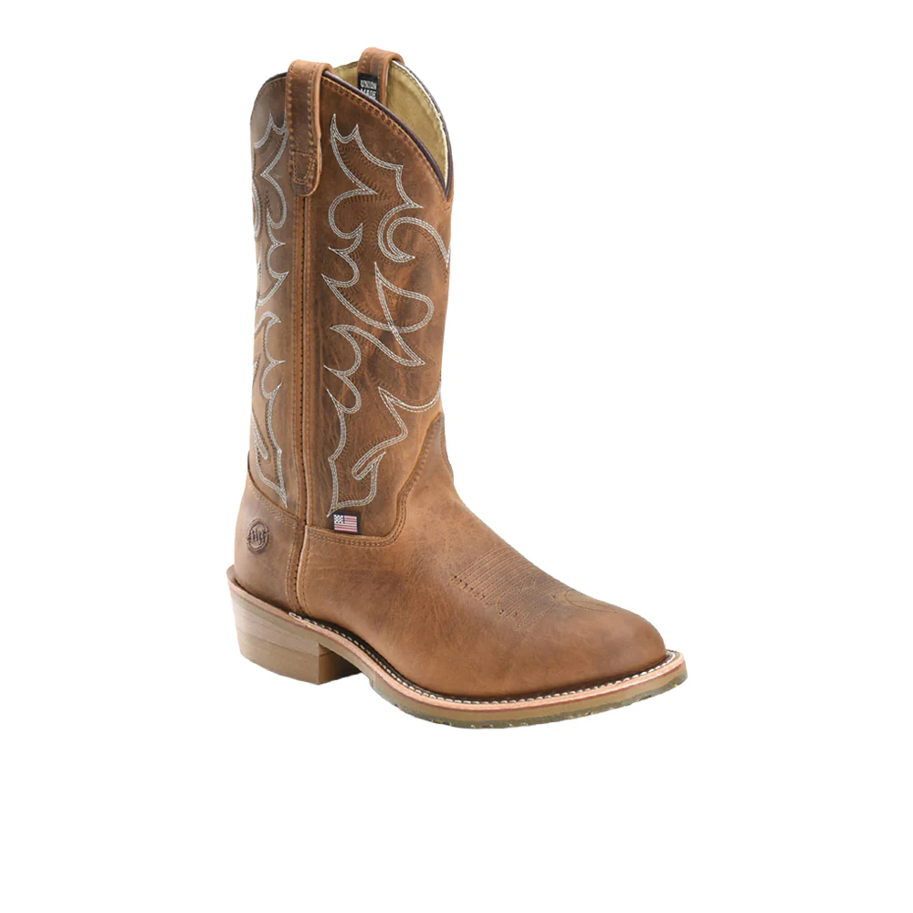 Dylan 12 Inch Embroidered Slip Resistant Steel Toe Work Boots - Image 2