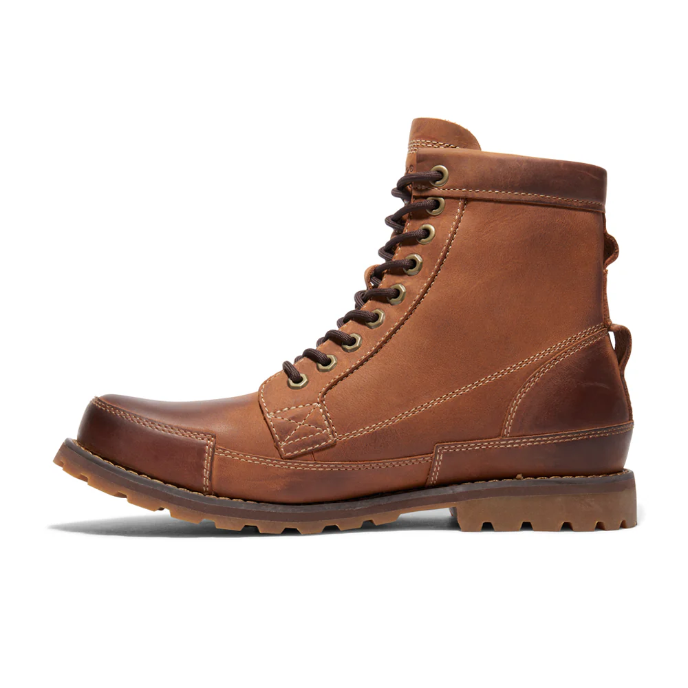 Originals Logo Round Toe Lace Up Boots - Image 3