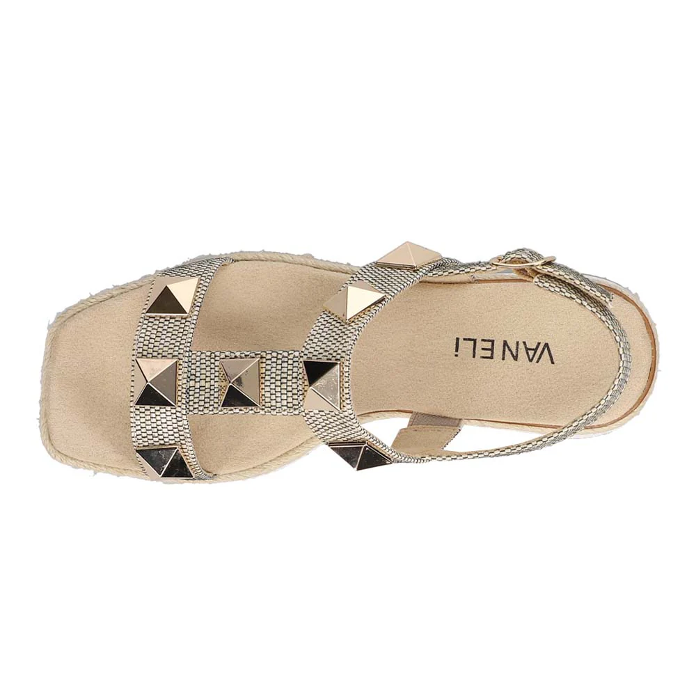 Edrys Studded Espadrille Platform Slingback Sandals - Image 4