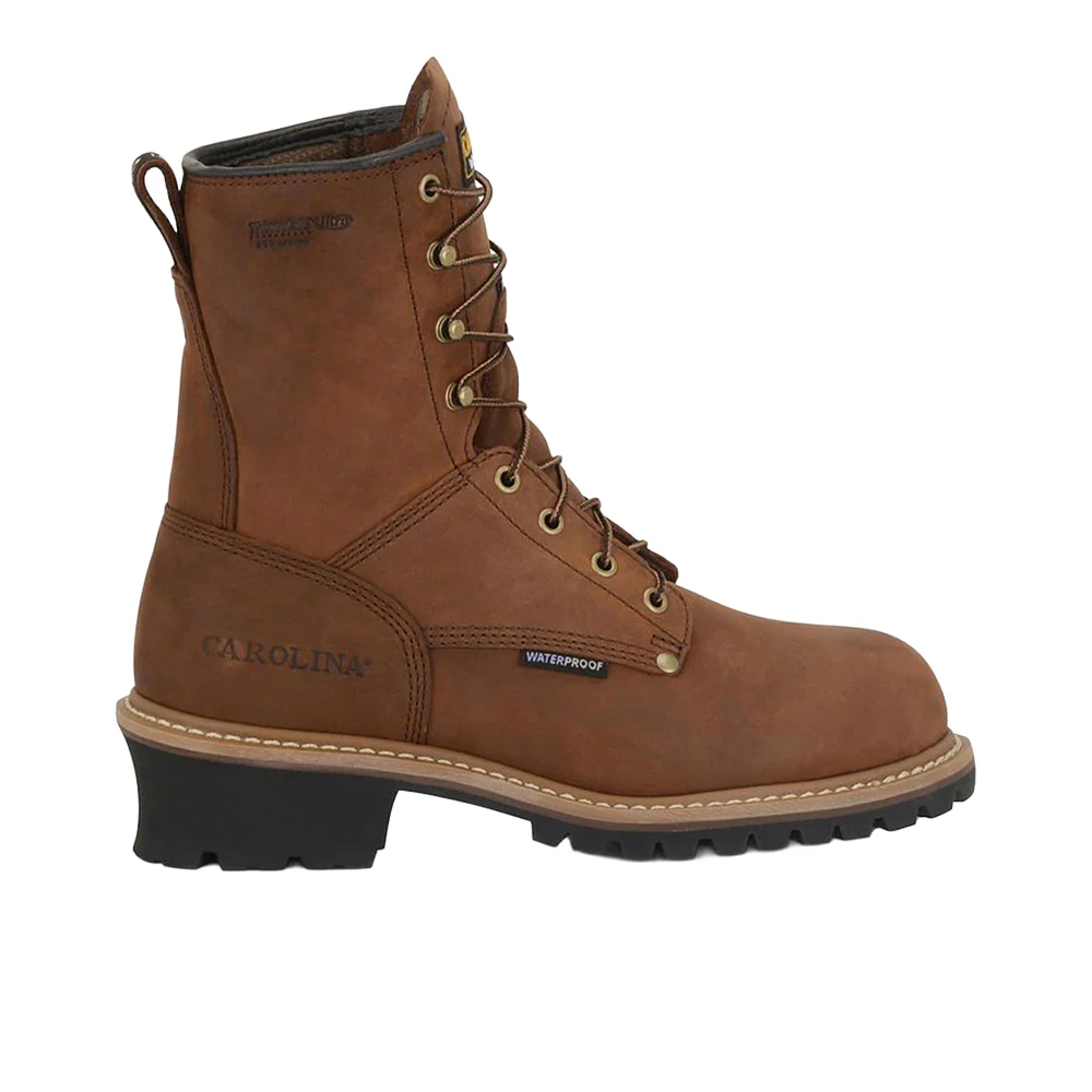 Elm 8 Inch Insulated Steel Toe Logger Work Boots