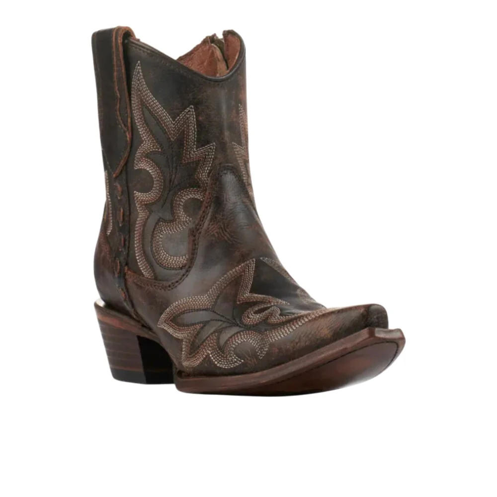Embroidered Snip Toe Cowboy Booties - Image 2