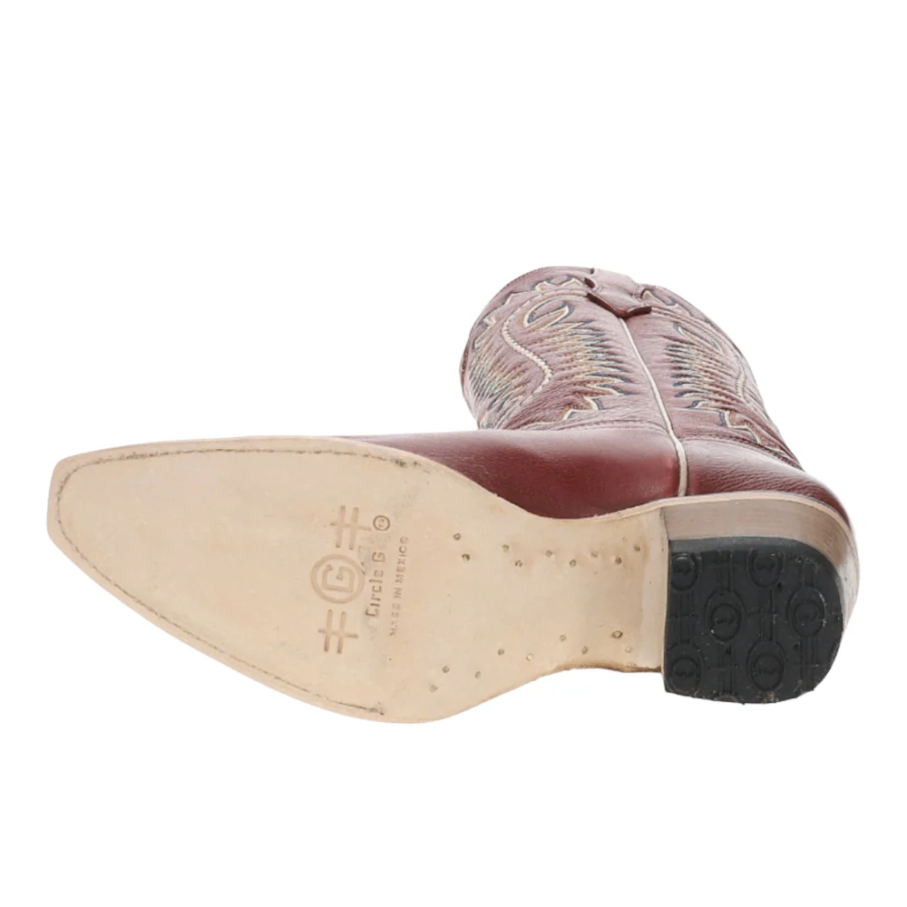 Embroidered Snip Toe Cowboy Boots - Image 5