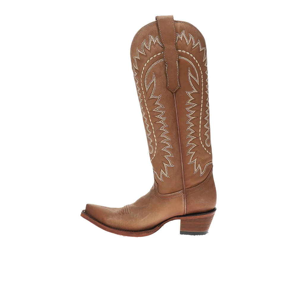 Embroidered Snip Toe Pull On Cowboy Boots - Image 3