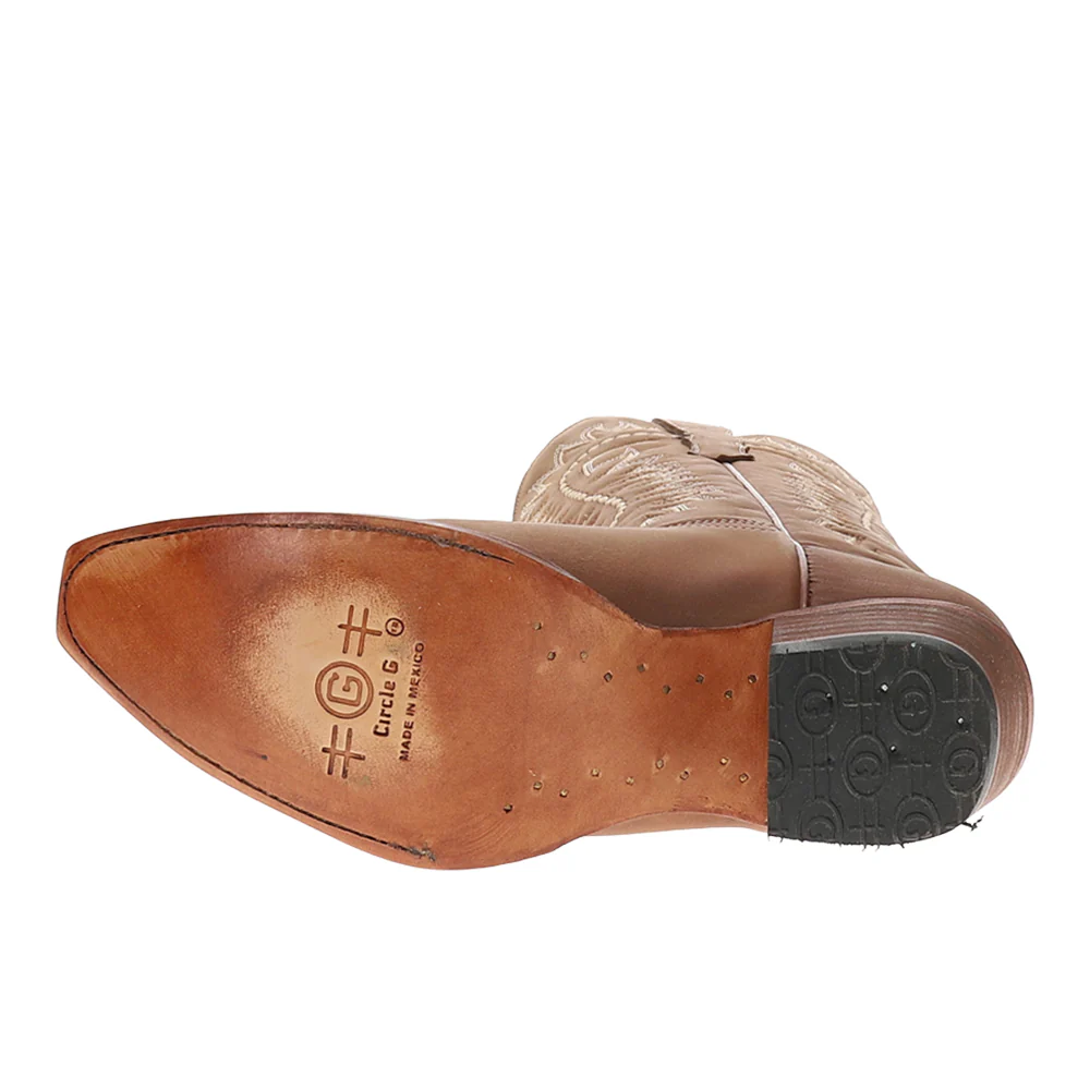 Embroidered Snip Toe Pull On Cowboy Boots - Image 5