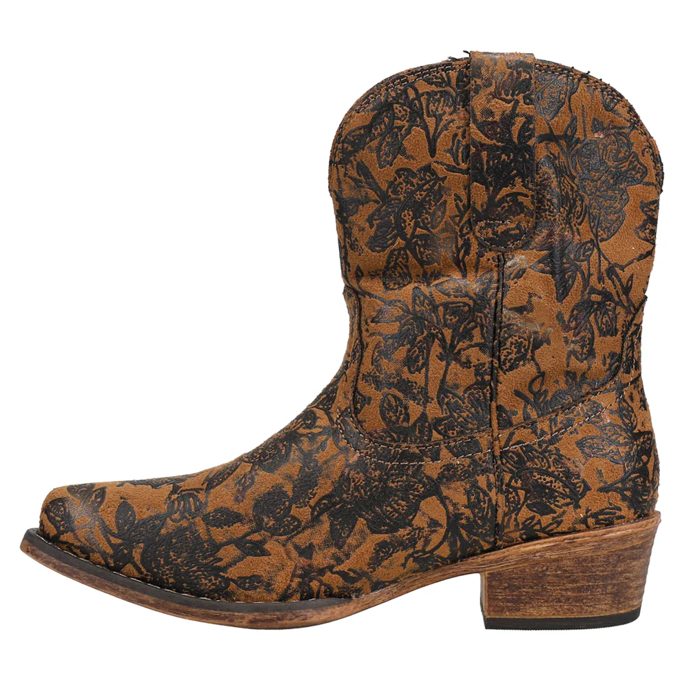 Emma Floral Snip Toe Cowboy Boots - Image 3