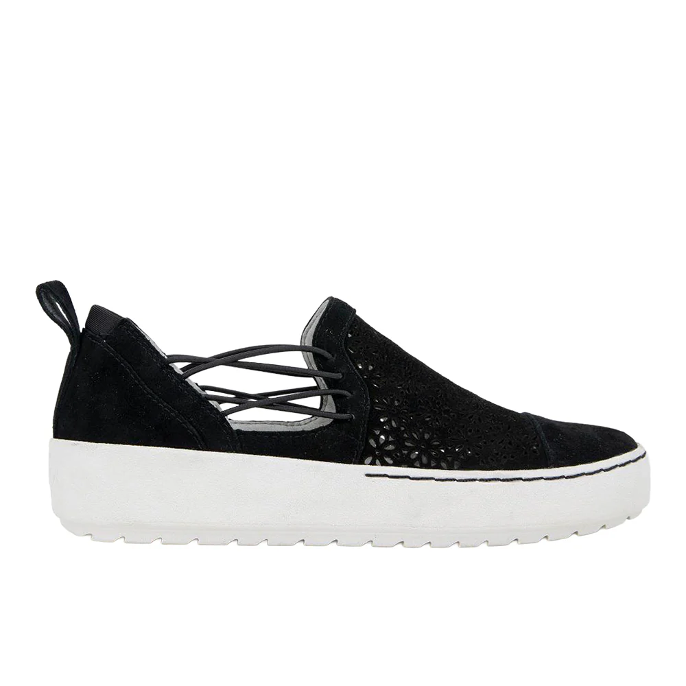 Erin Floral Cut Out Slip On Sneakers