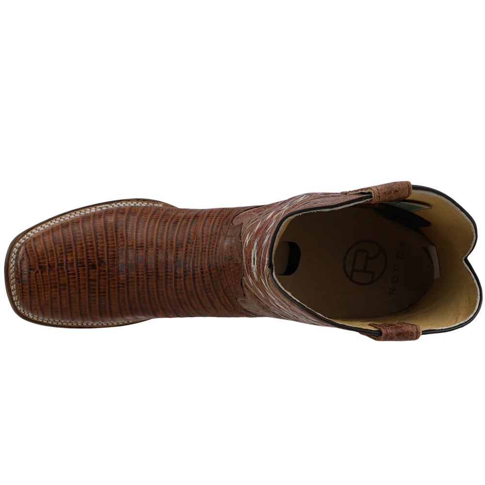 Eroica Southwest Embroidered Square Toe Pull On Cowboy Boots - Image 4