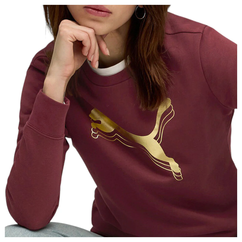 Essentials Metallic Crew Neck Long Sleeve T-Shirt - Image 5