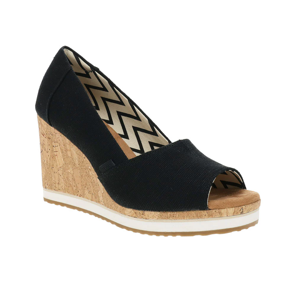 Essential Wedge Peep Toe Sandals - Image 2