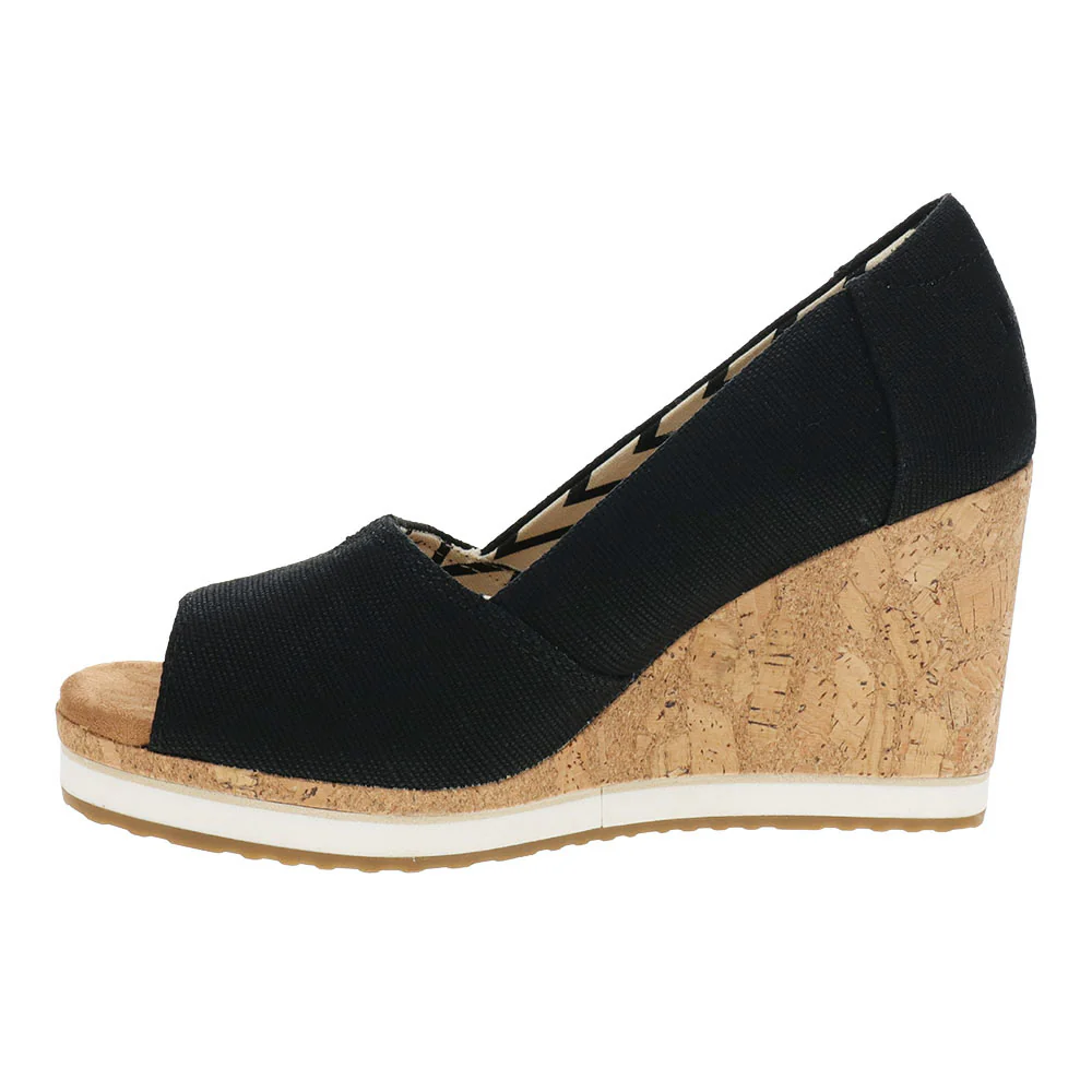 Essential Wedge Peep Toe Sandals - Image 3