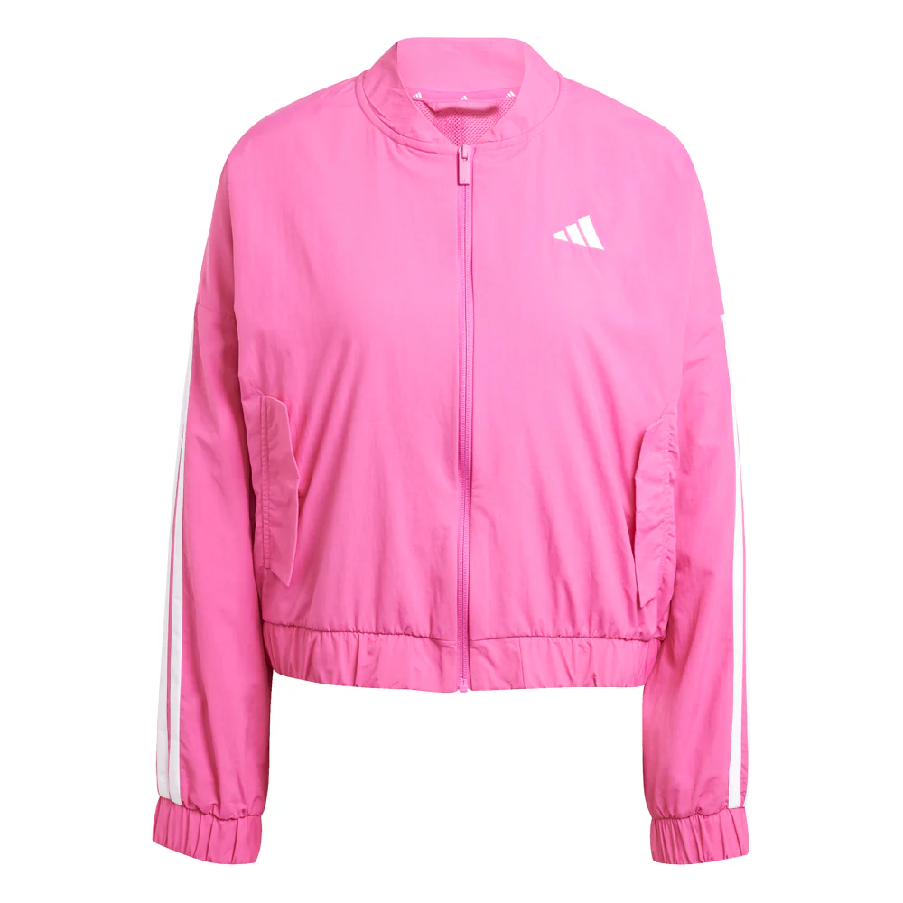 Essentials 3-Stripes Lifestyle Woven Bomber Full Zip Jacket