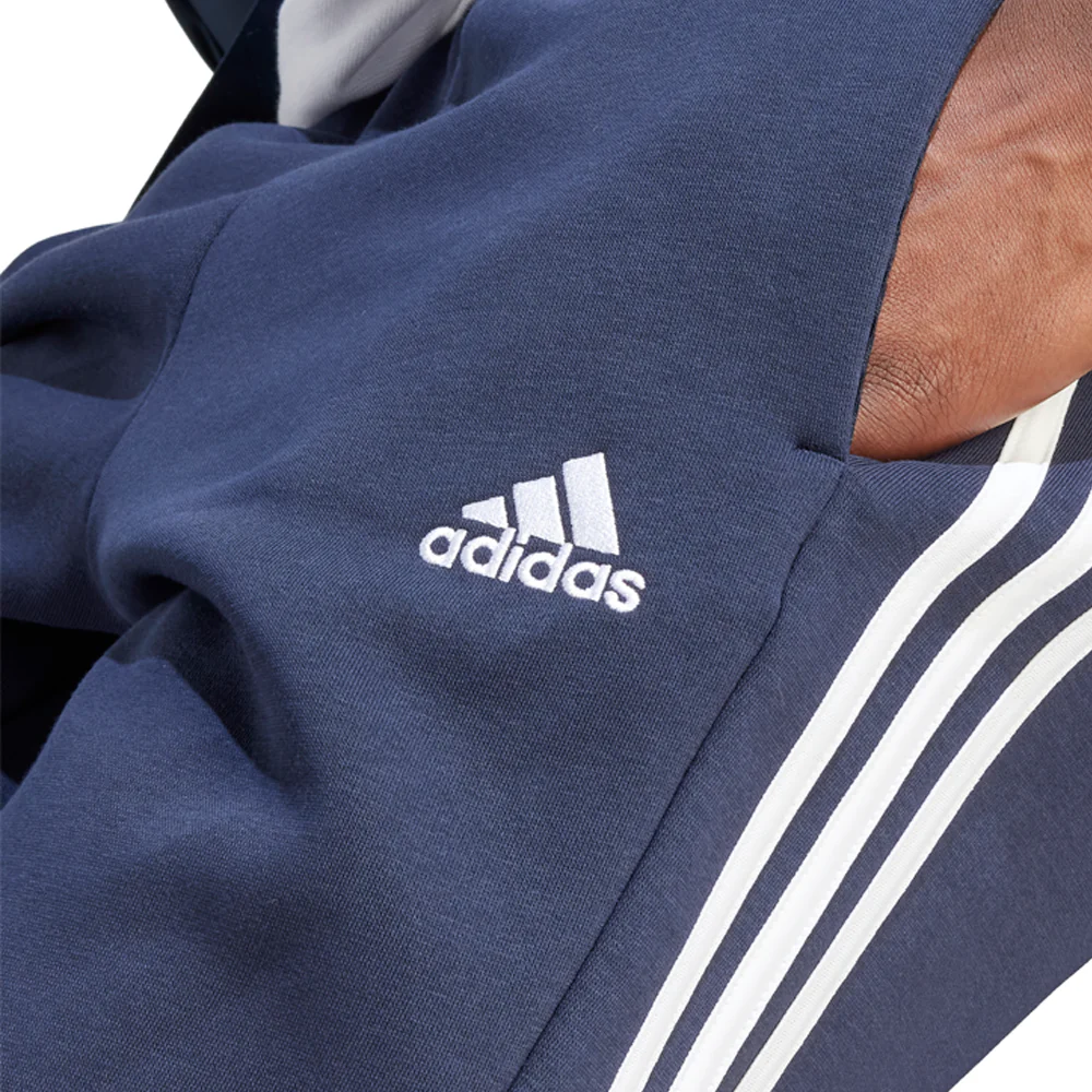 Essentials 3-Stripes Open Hem Fleece Joggers - Image 4
