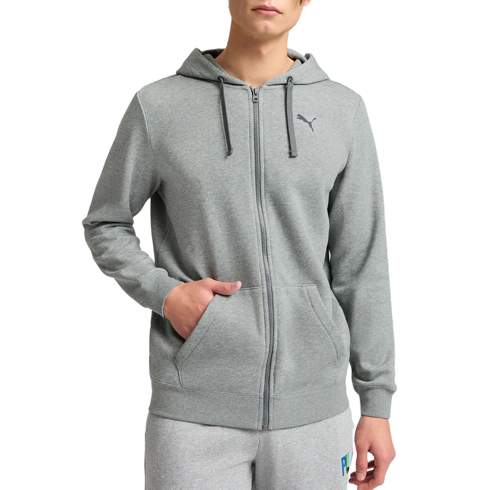 Essentials Distressed Full Zip Hoodie - Image 3