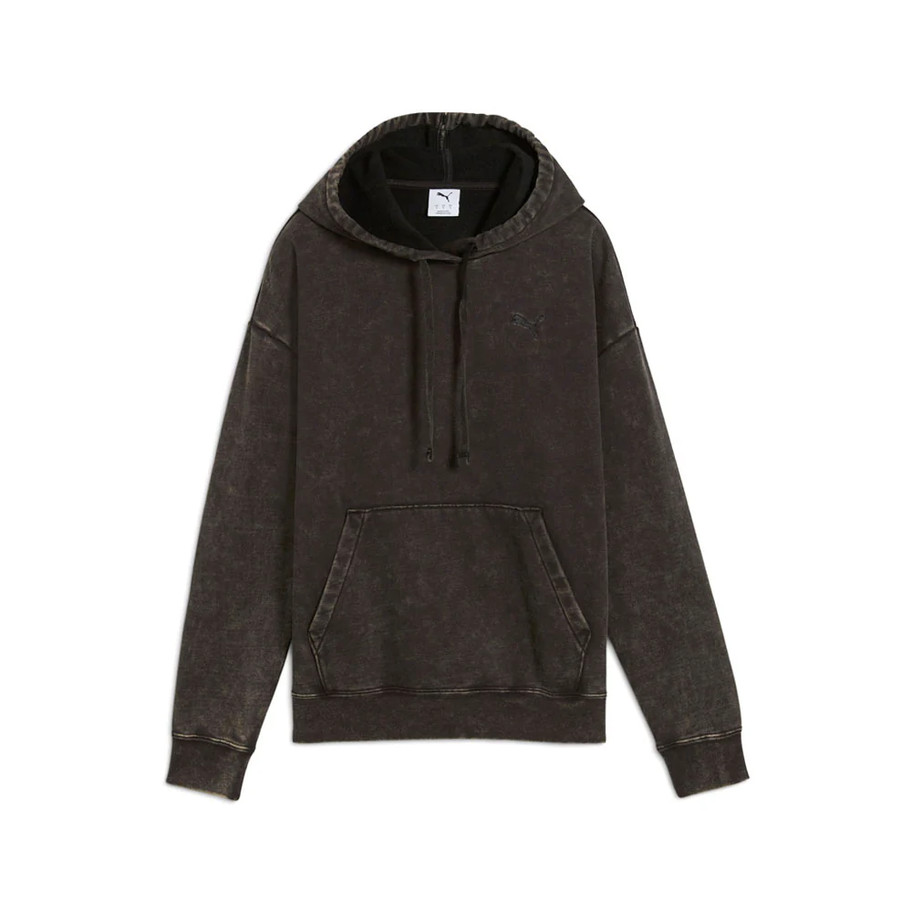 Elevated Essentials Acid Wash Fleece Pullover Hoodie