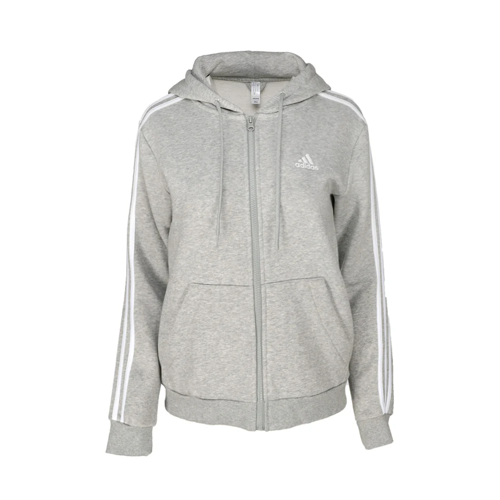 Essentials Fleece 3-Stripes Full Zip Hoodie