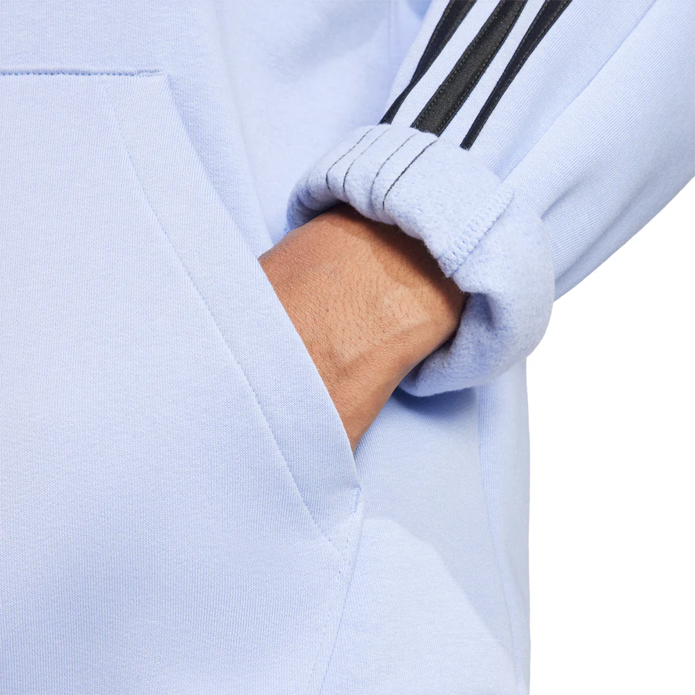Essentials Fleece 3-Stripes Pullover Hoodie - Image 4
