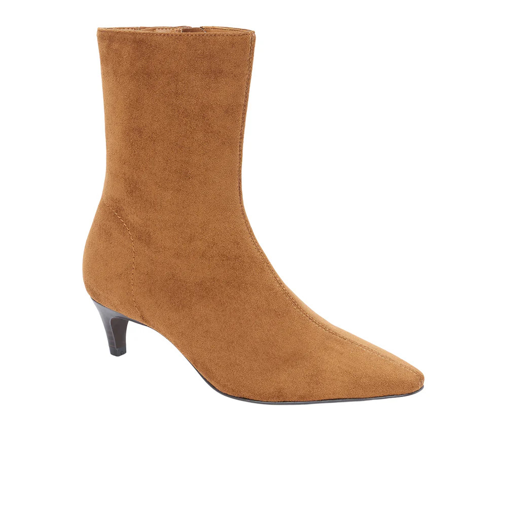 Esther Zippered Kitten Heel Booties - Image 2