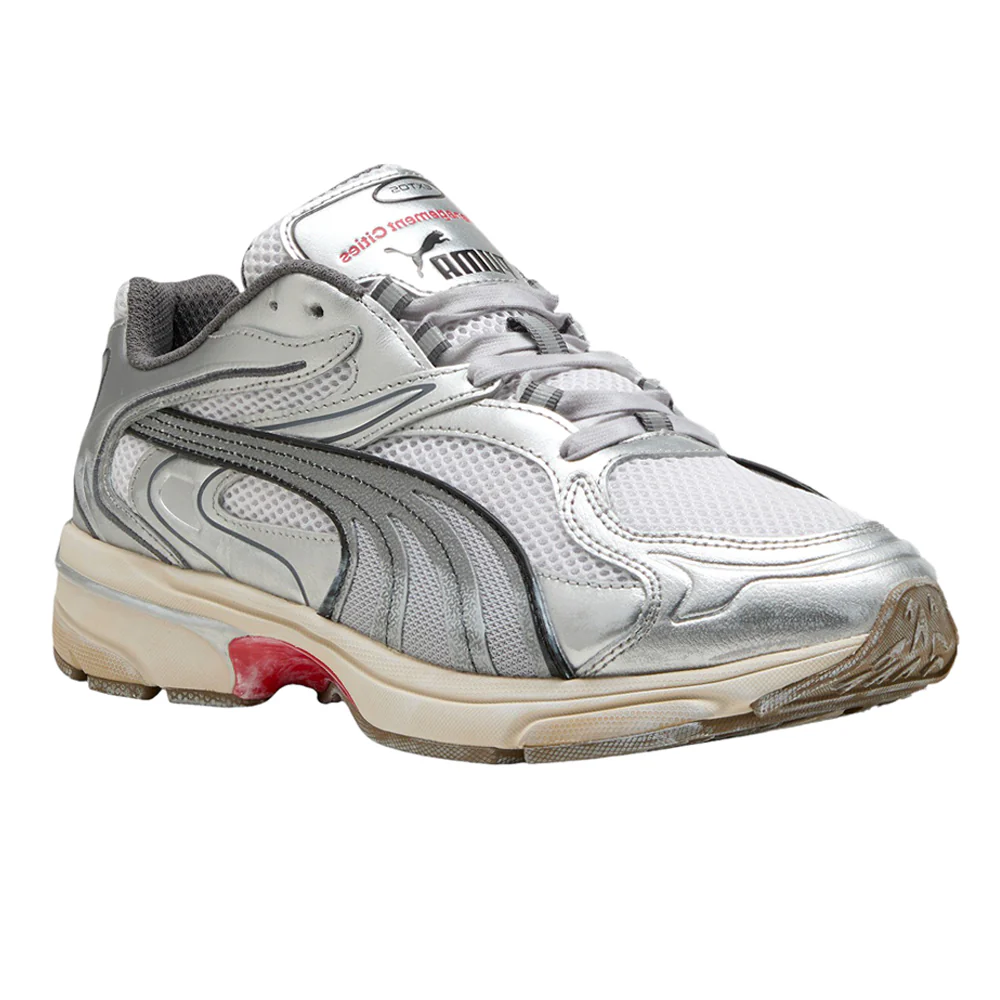 Extos Lost Management Cities Metallic Lace Up Sneakers - Image 2