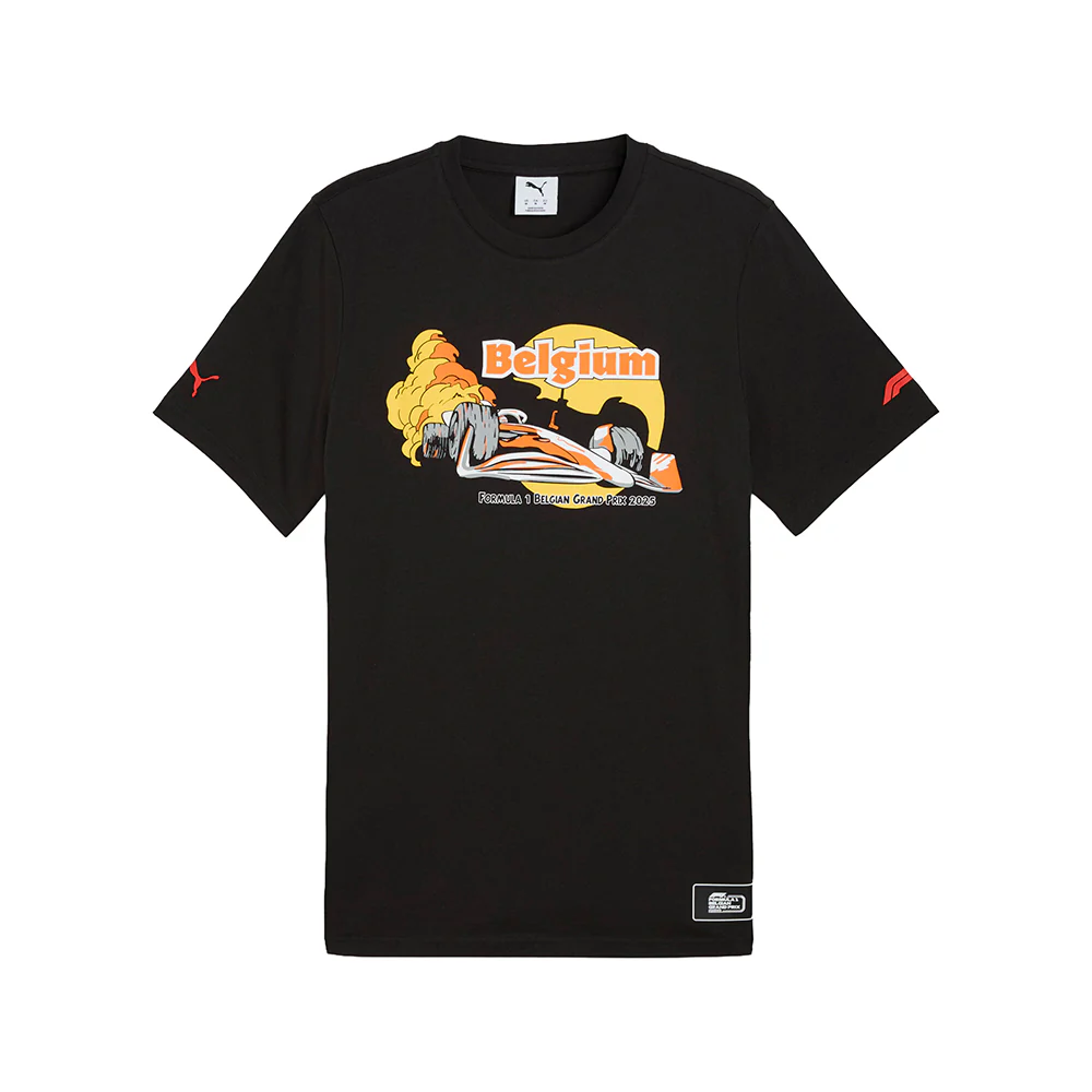 F1 Belgium Graphic Crew Neck Short Sleeve T-Shirt