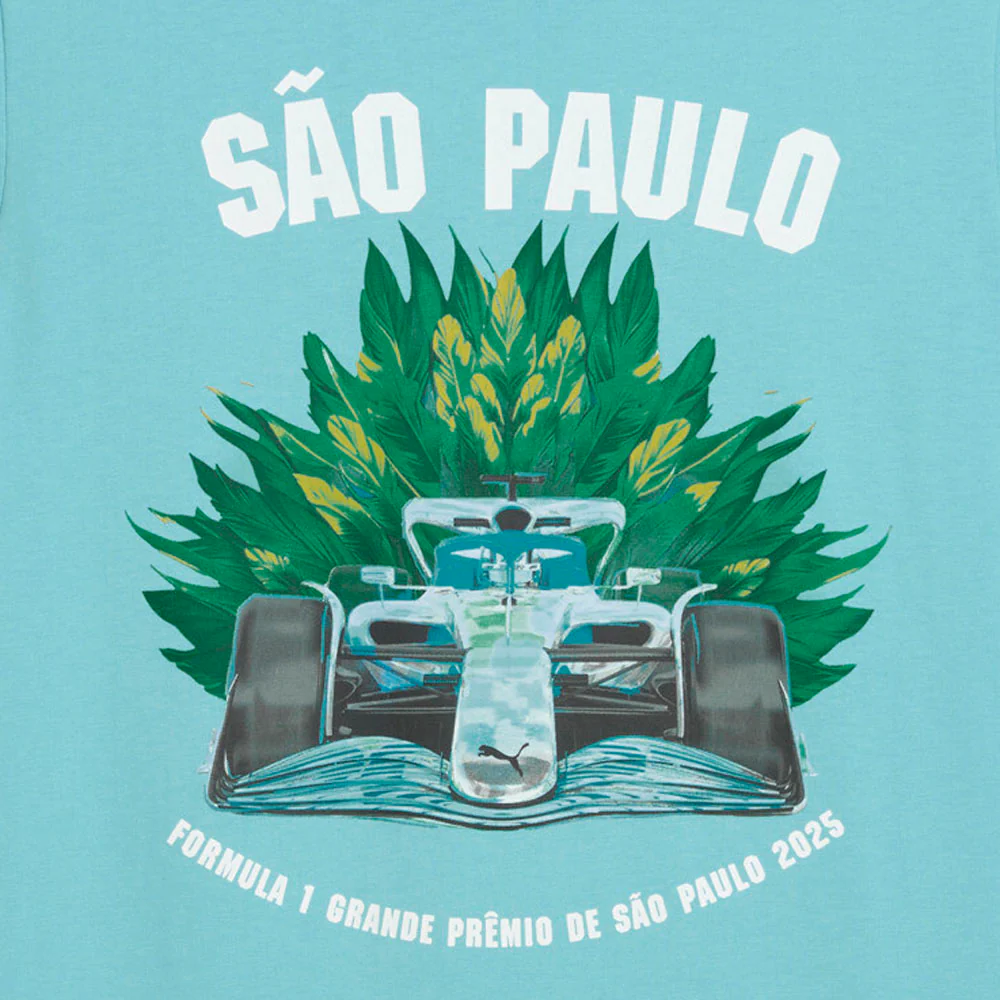 F1 Brazil Crew Neck Short Sleeve T-Shirt - Image 5