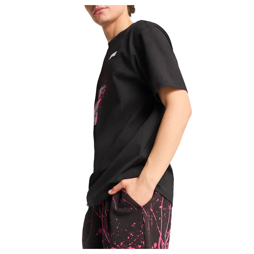 F1 Color Splash Graphic Crew Neck Short Sleeve T-Shirt - Image 5