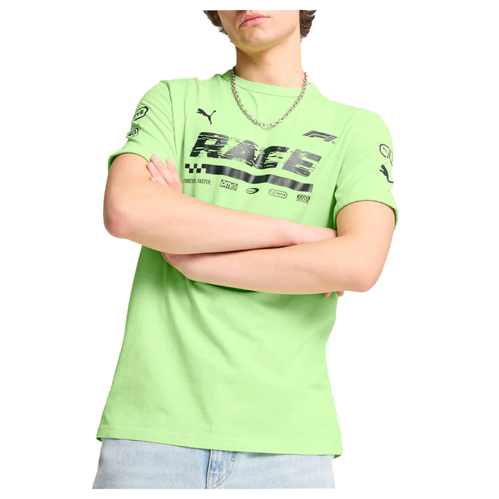 F1 Graphic Ringer Crew Neck Short Sleeve T-Shirt - Image 3